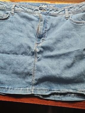 Lee Light Blue Denim Mini Skirt